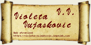 Violeta Vujašković vizit kartica